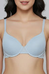 Zivame Padded Plunge Wired Medium Coverage Tshirt Bra - Ice Water — thumbnail 4